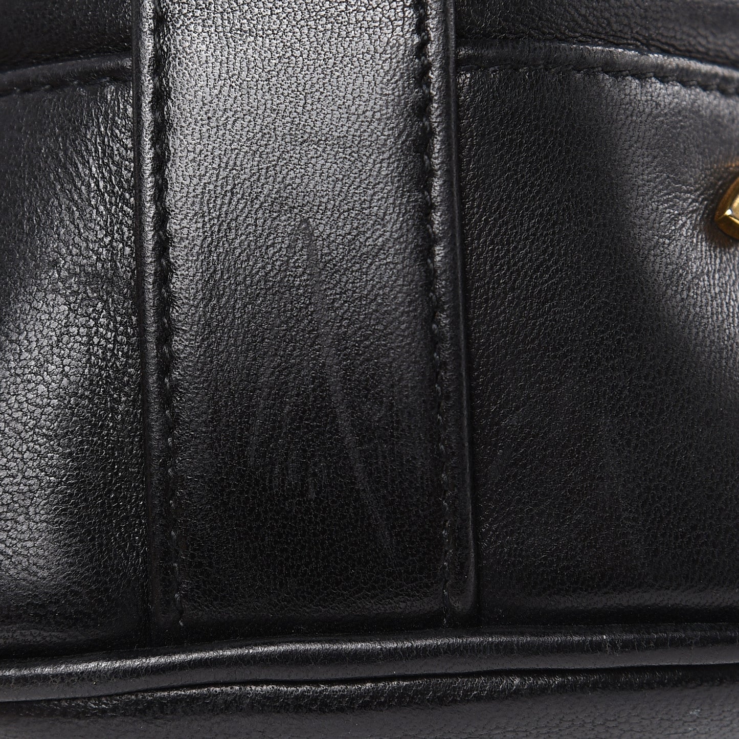 Lambskin CC Drawstring Shoulder Bag Black
