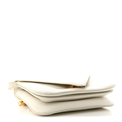 Bottega Veneta Calfskin Mount Envelope Bag White 4 of 10