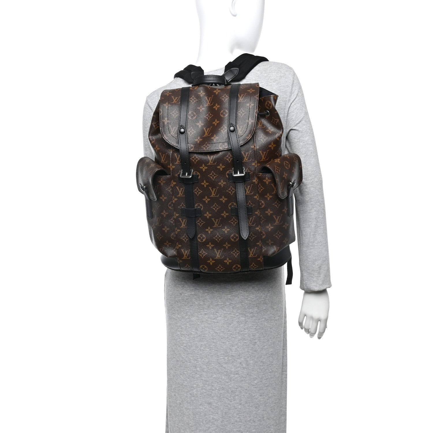 Louis Vuitton Monogram Macassar Christopher PM Backpack 2 of 10