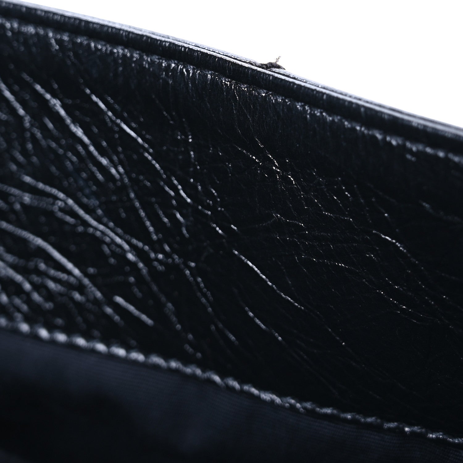 Saint Laurent Crinkled Calfskin Matelasse Monogram Large Niki Shopper Tote Black 11 of 11
