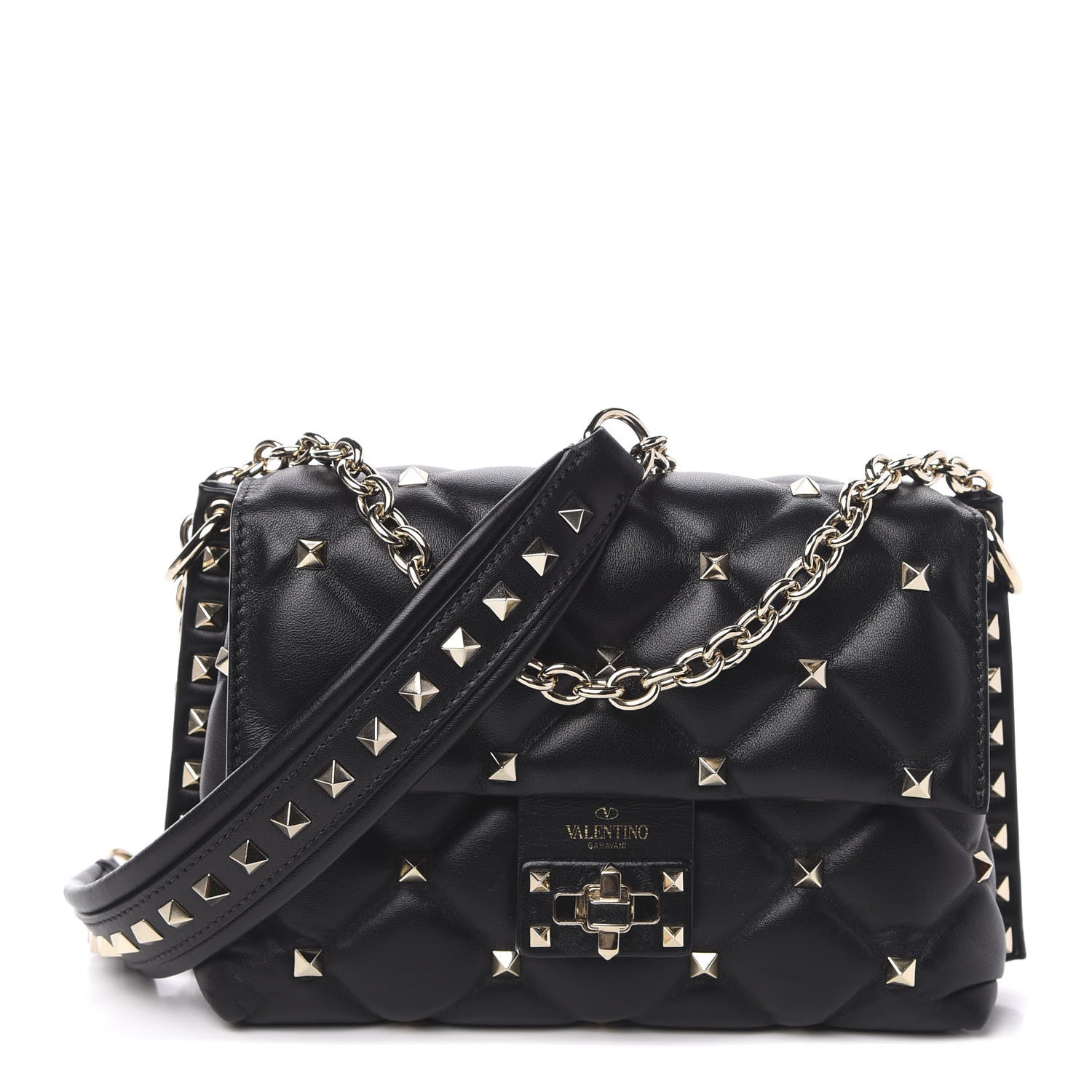 Valentino Garavani Nappa Small Candystud Crossbody Black 1 of 10