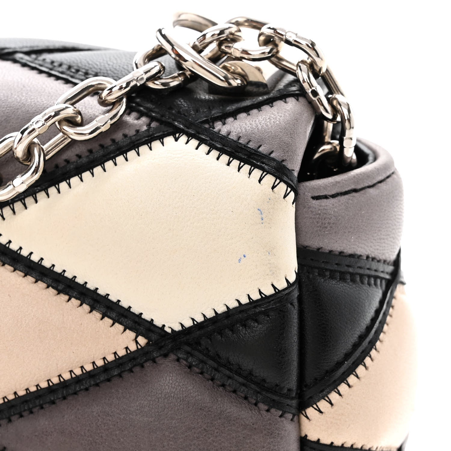 Louis Vuitton Lambskin Malletage GO-14 PM Beige Black 15 of 16