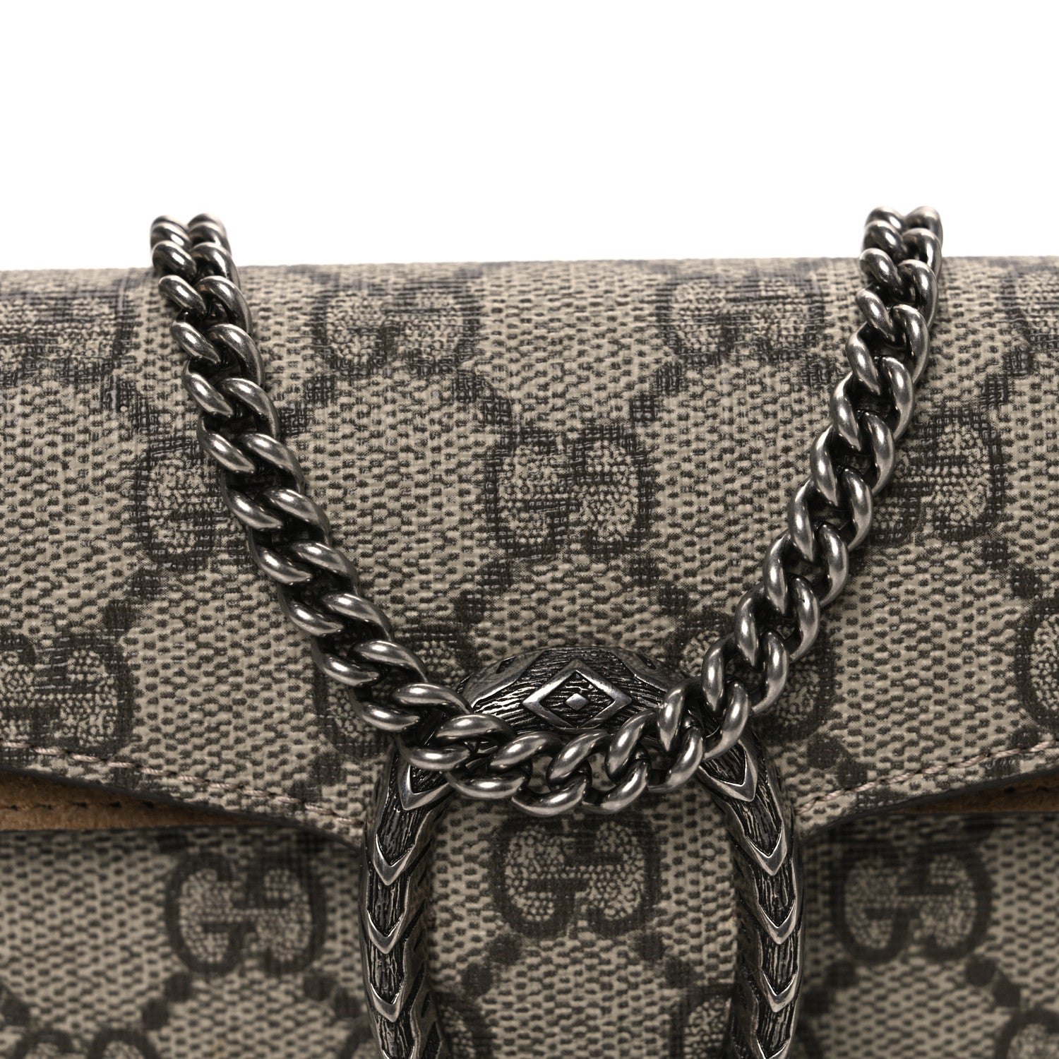 Gucci GG Supreme Monogram Super Mini Dionysus Shoulder Bag Taupe 7 of 9