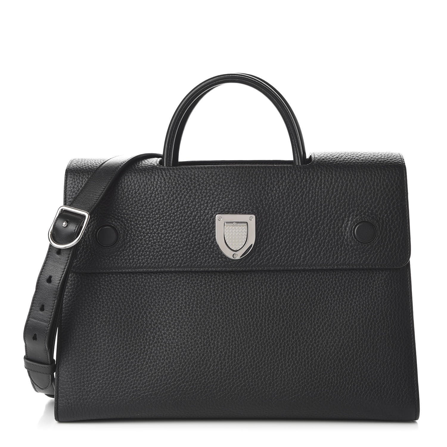 Christian Dior Grained Calfskin Large Diorever Flap Black 1 of 10