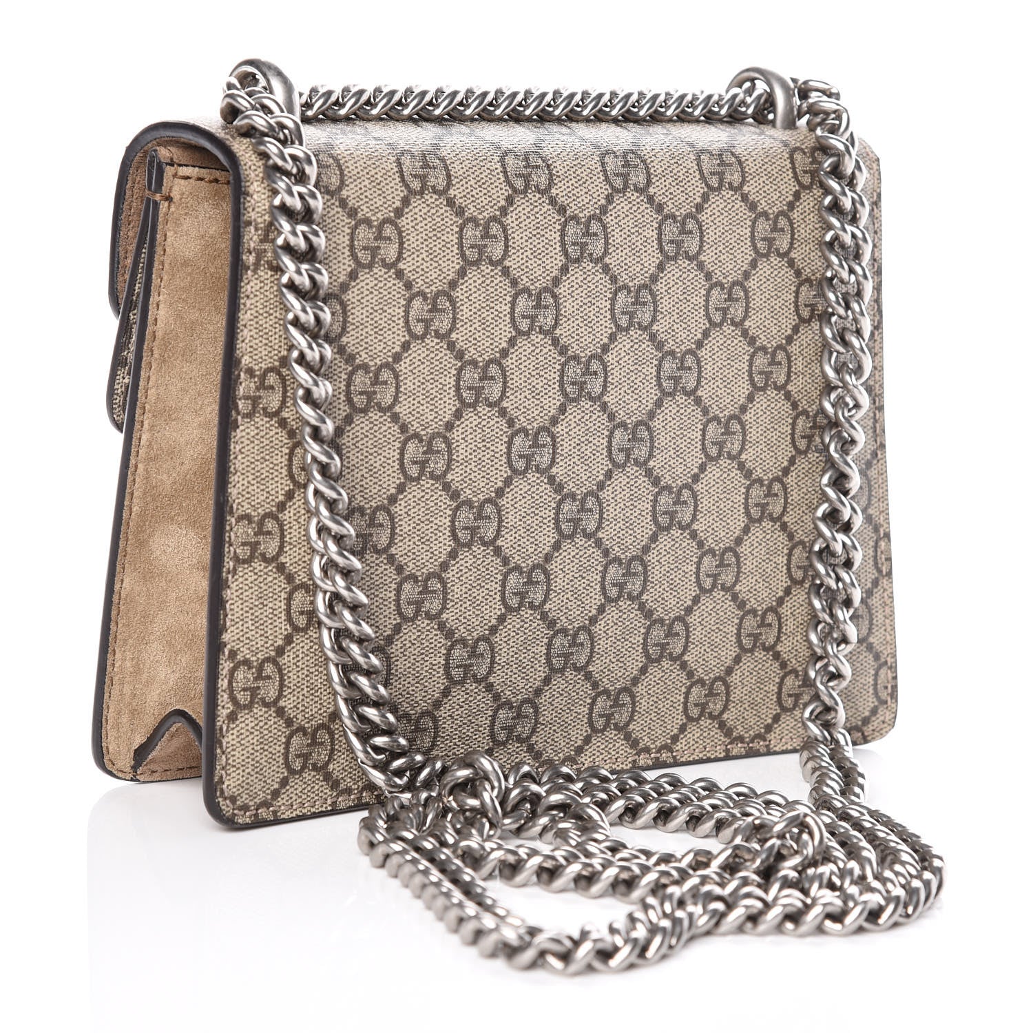 Gucci GG Supreme Monogram Mini Dionysus Shoulder Bag Taupe 3 of 11