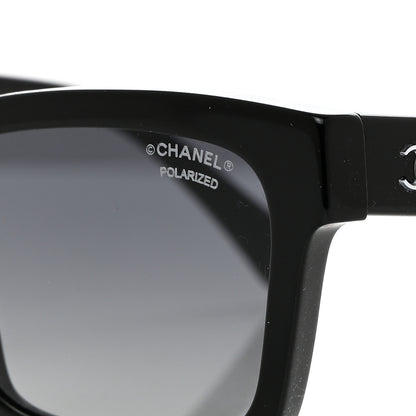 Chanel Acetate Square Sunglasses 5417 Black Black 7 of 8