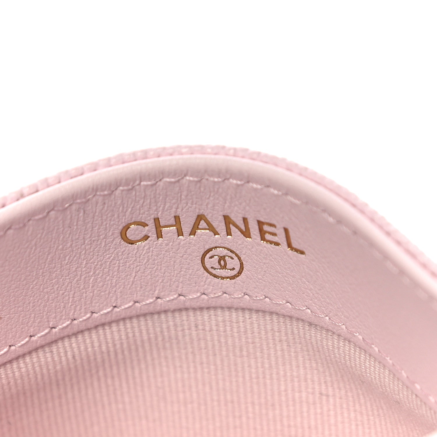 Chanel Caviar Quilted Card Holder Pink 6 of 12