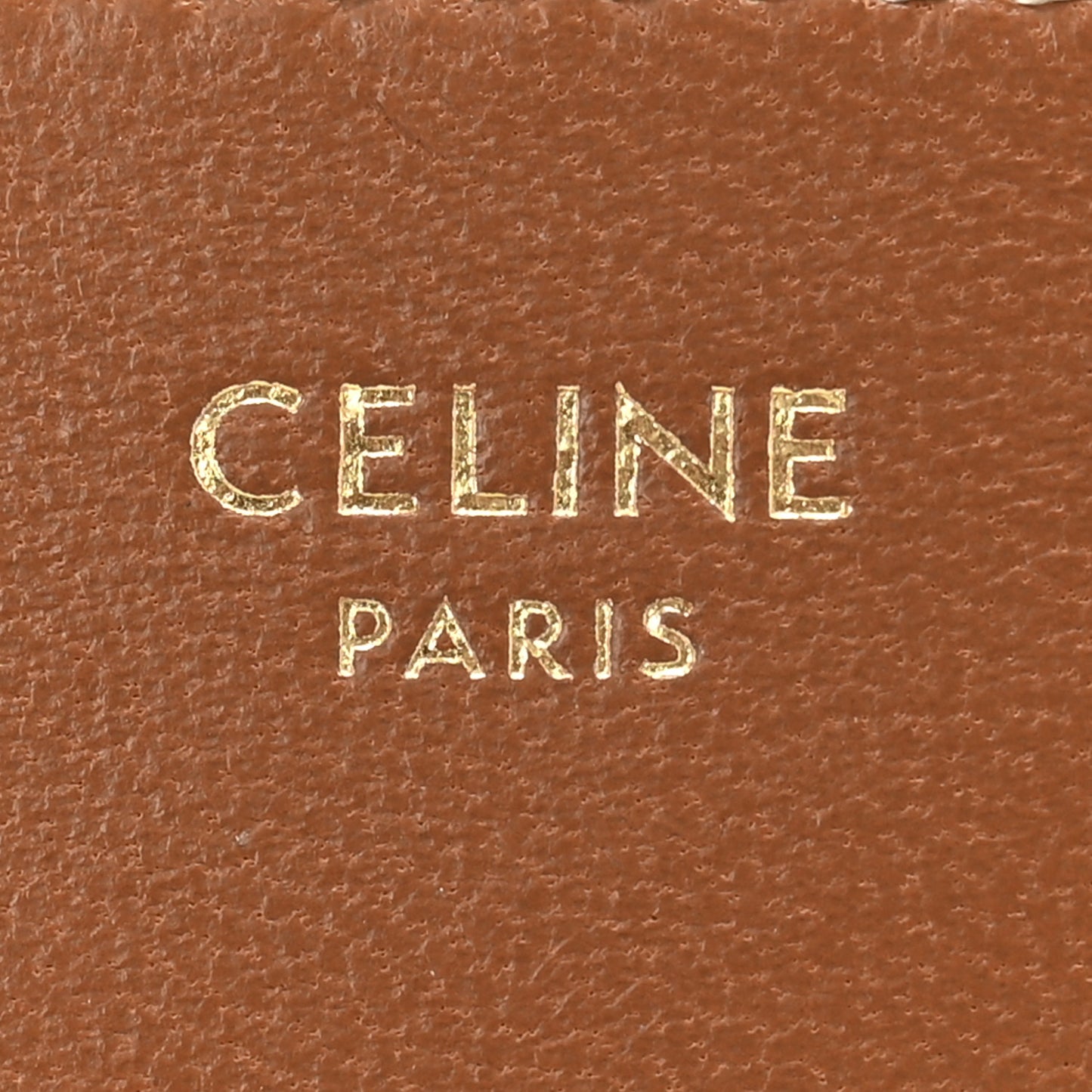 Triomphe Canvas Zipped Card Holder Tan