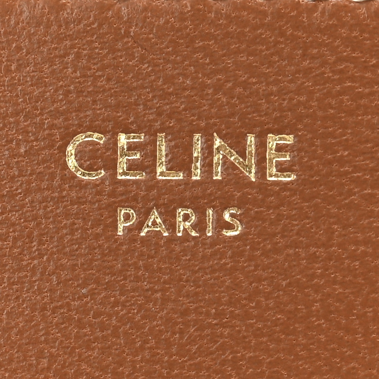 Celine Triomphe Canvas Zipped Card Holder Tan 6 of 10