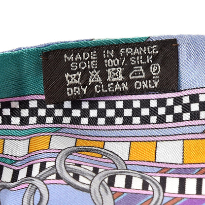 Hermes Silk Brides et Gris Twilly 3 of 5