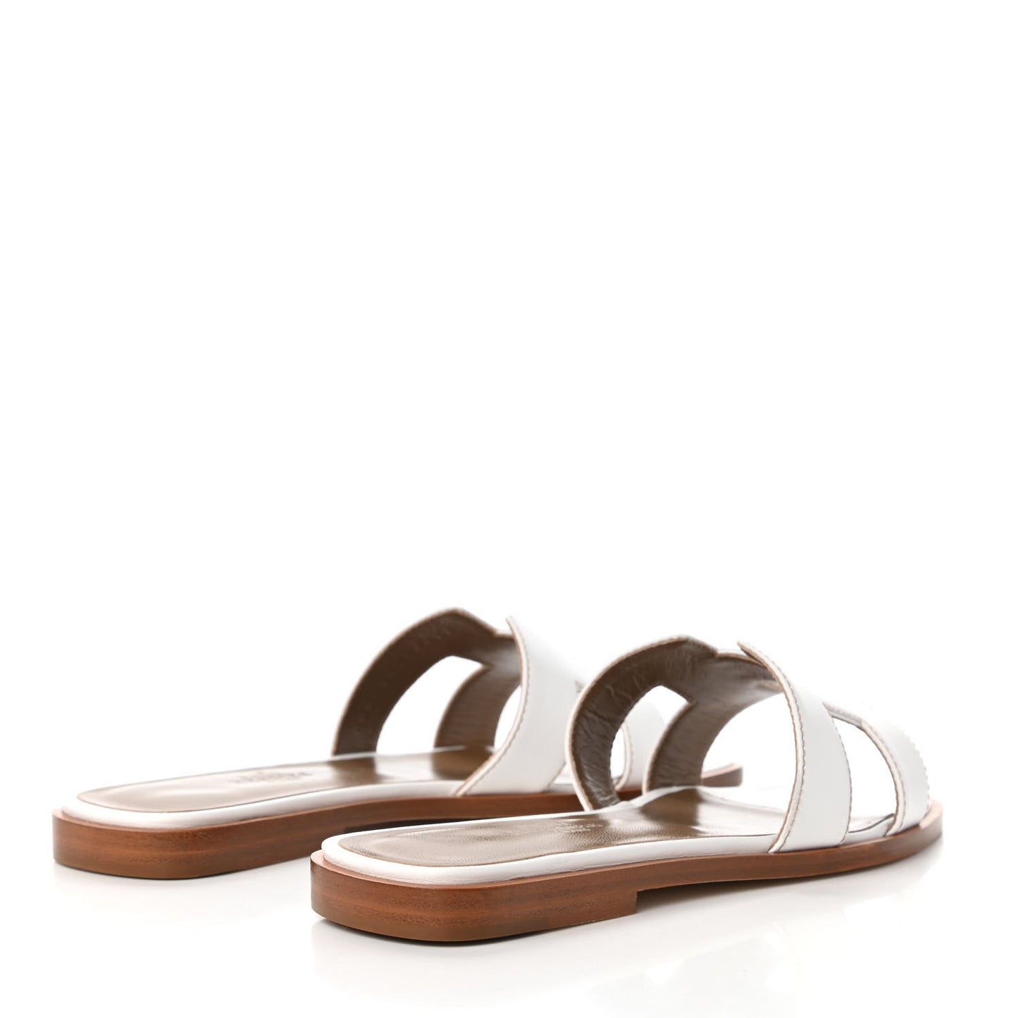 Box Calfskin Oran Sandals 35 White