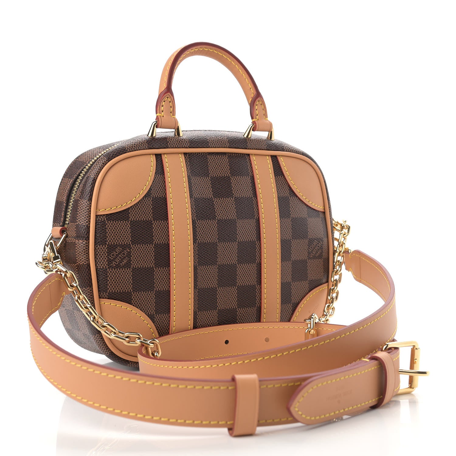 Louis Vuitton Damier Ebene Valisette Souple BB 3 of 10