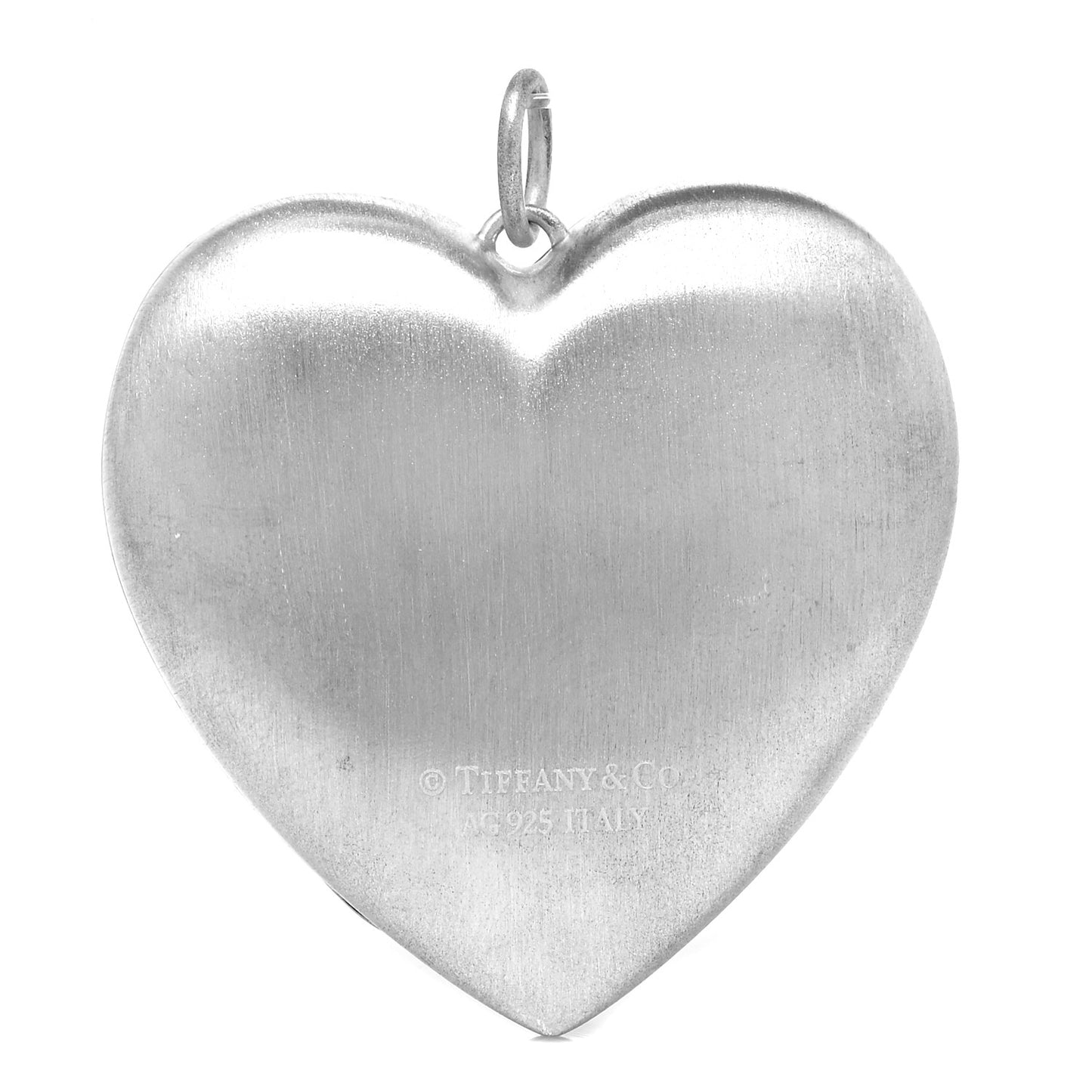 Sterling Silver Large Ziegfeld Daisy Heart Locket Pendant