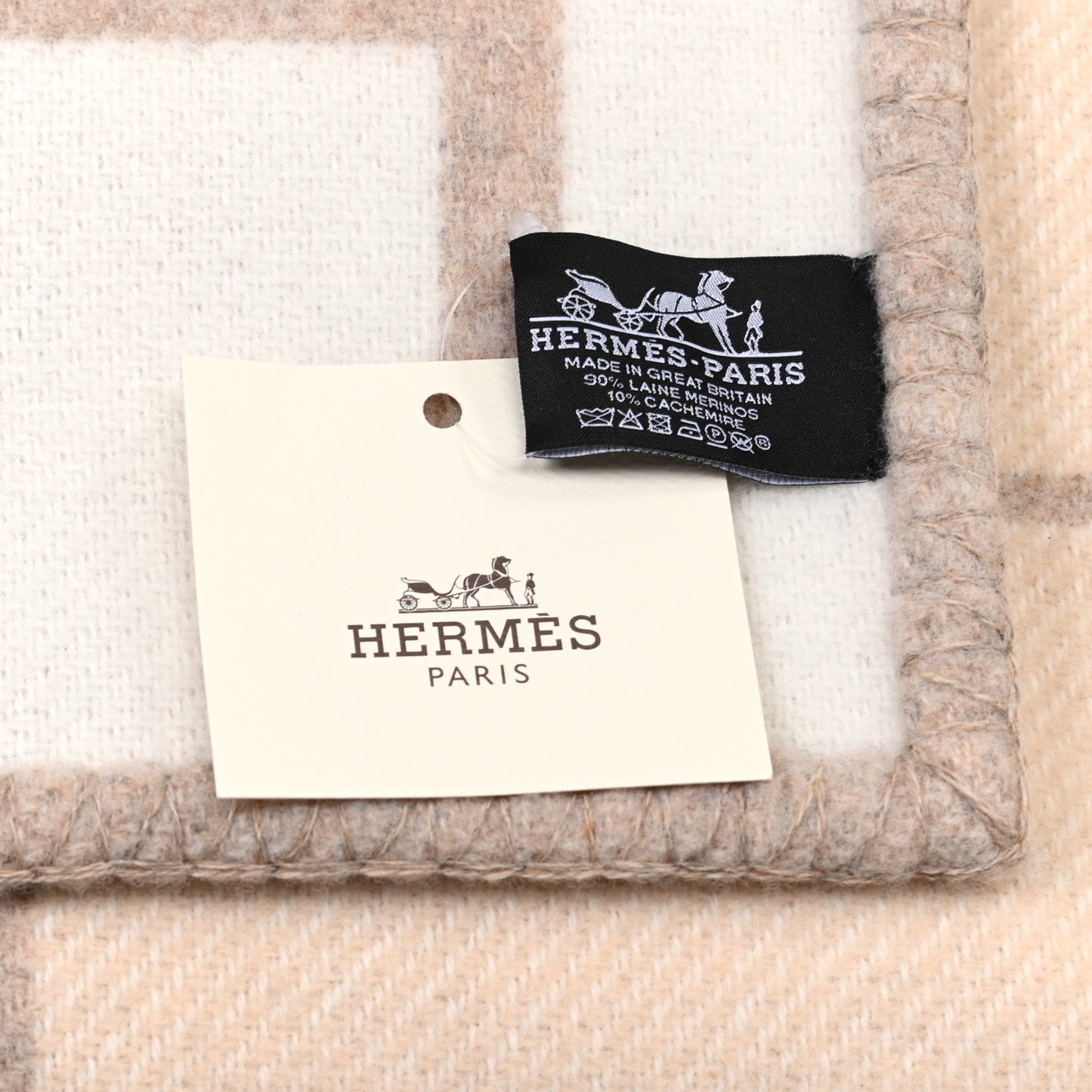 Wool Cashmere Avalon III Blanket Coco Camomille
