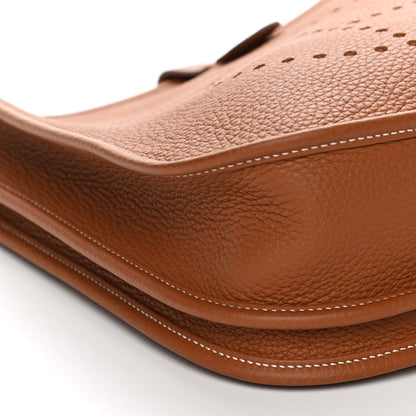 Hermes Taurillon Clemence Evelyne III PM Gold 7 of 10