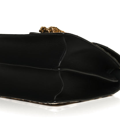 Gucci Calf Hair Calfskin Bamboo Web Leopard Print Medium Dionysus Top Handle Bag Natural Blue Agata Hibiscus Red 11 of 11