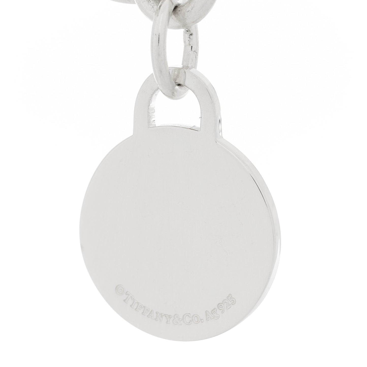 Sterling Silver Return to Tiffany Round Tag Charm Bracelet