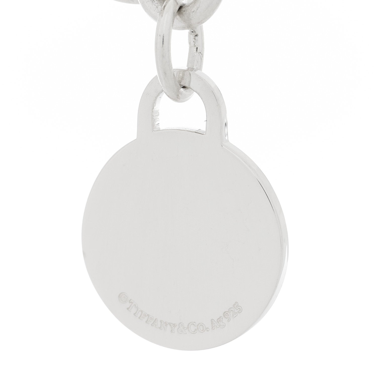 Tiffany Sterling Silver Return to Tiffany Round Tag Charm Bracelet 5 of 5