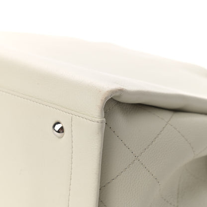 Chanel Caviar CC Tote White 12 of 16