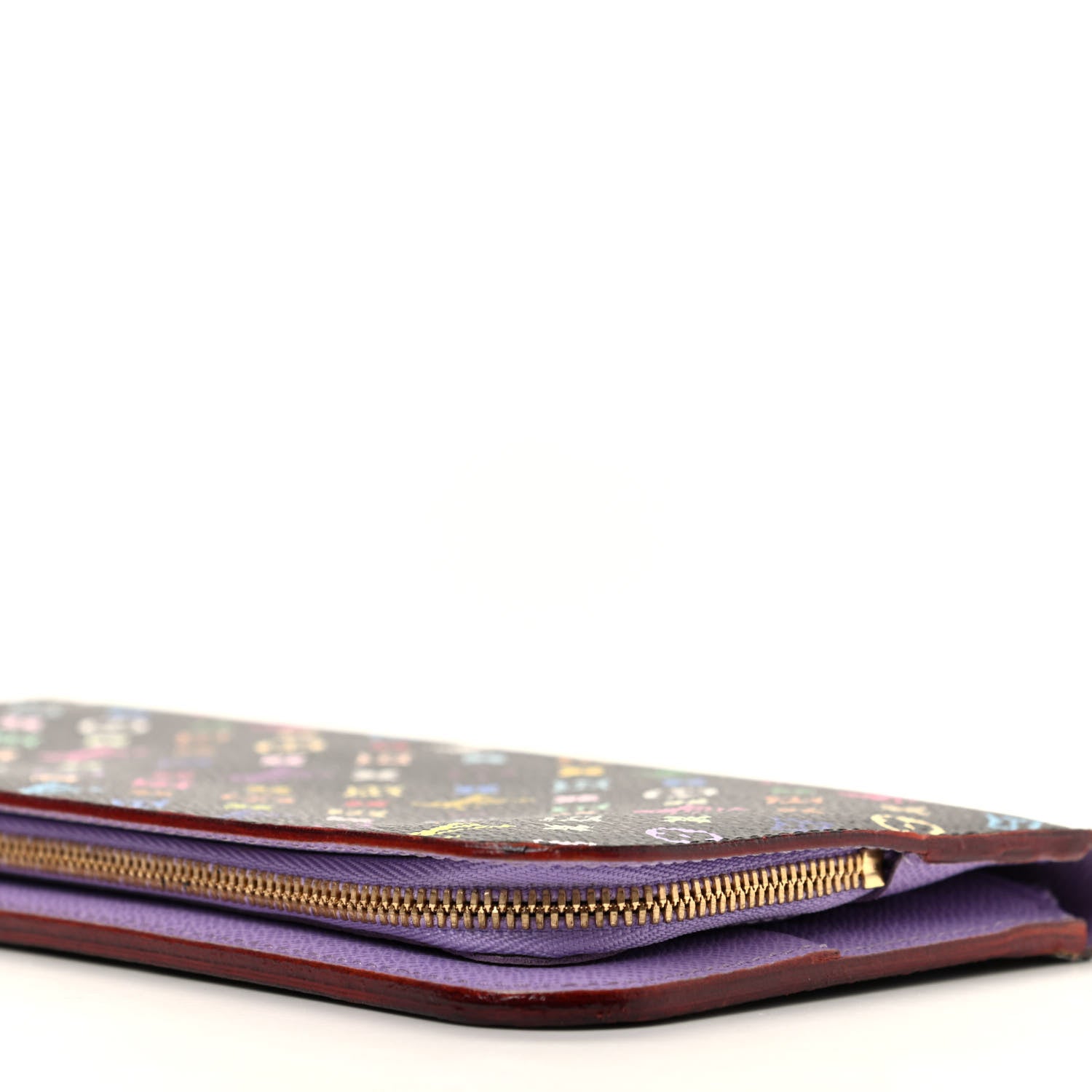 Louis Vuitton Monogram Multicolor Insolite Wallet Black Violet 7 of 8
