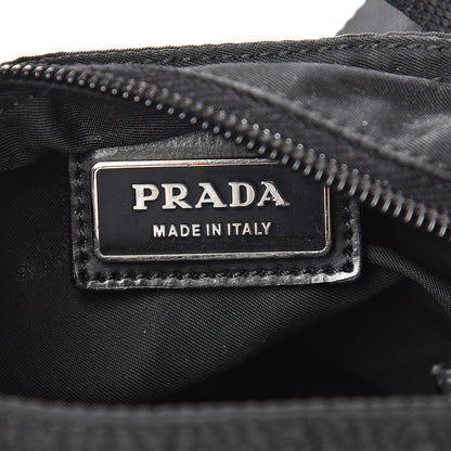 Prada Nylon Small Flat Messenger Bag Black 6 of 13