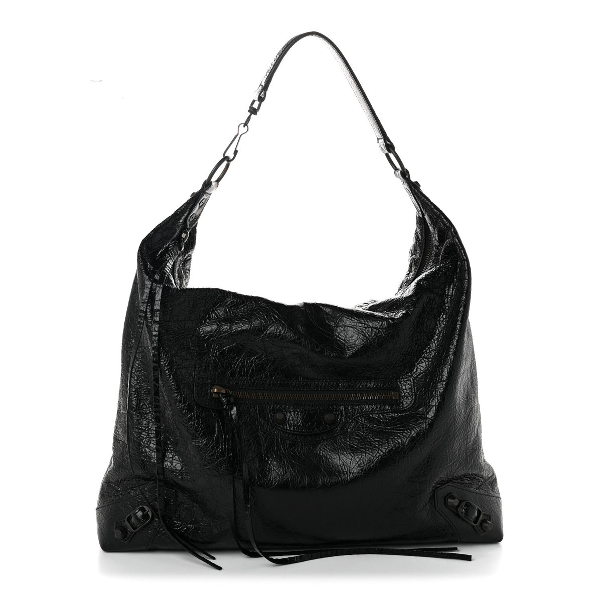 Balenciaga Arena Lambskin Classic Hardware Medium Le City Hobo Bag Black 1 of 10