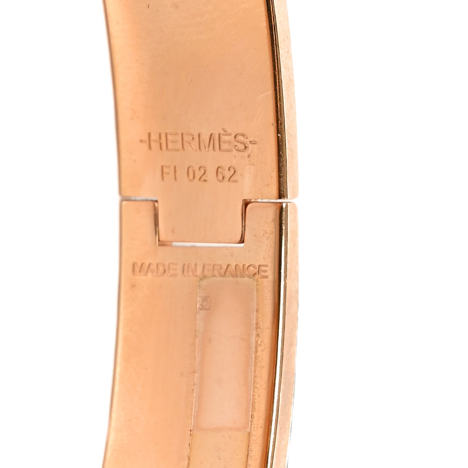 Hermes Enamel Narrow Clic Clac H Bracelet GM Marron Glace 4 of 4