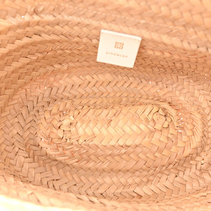 Givenchy Raffia Woven Calfskin Voyou Basket Bag White 5 of 10