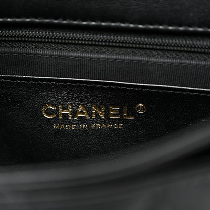 Chanel Lambskin Quilted Bicolor Flap Black Beige 6 of 10