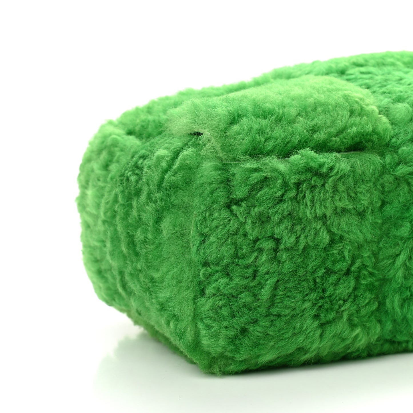 Shearling Small Intrecciato Arco Tote Parakeet