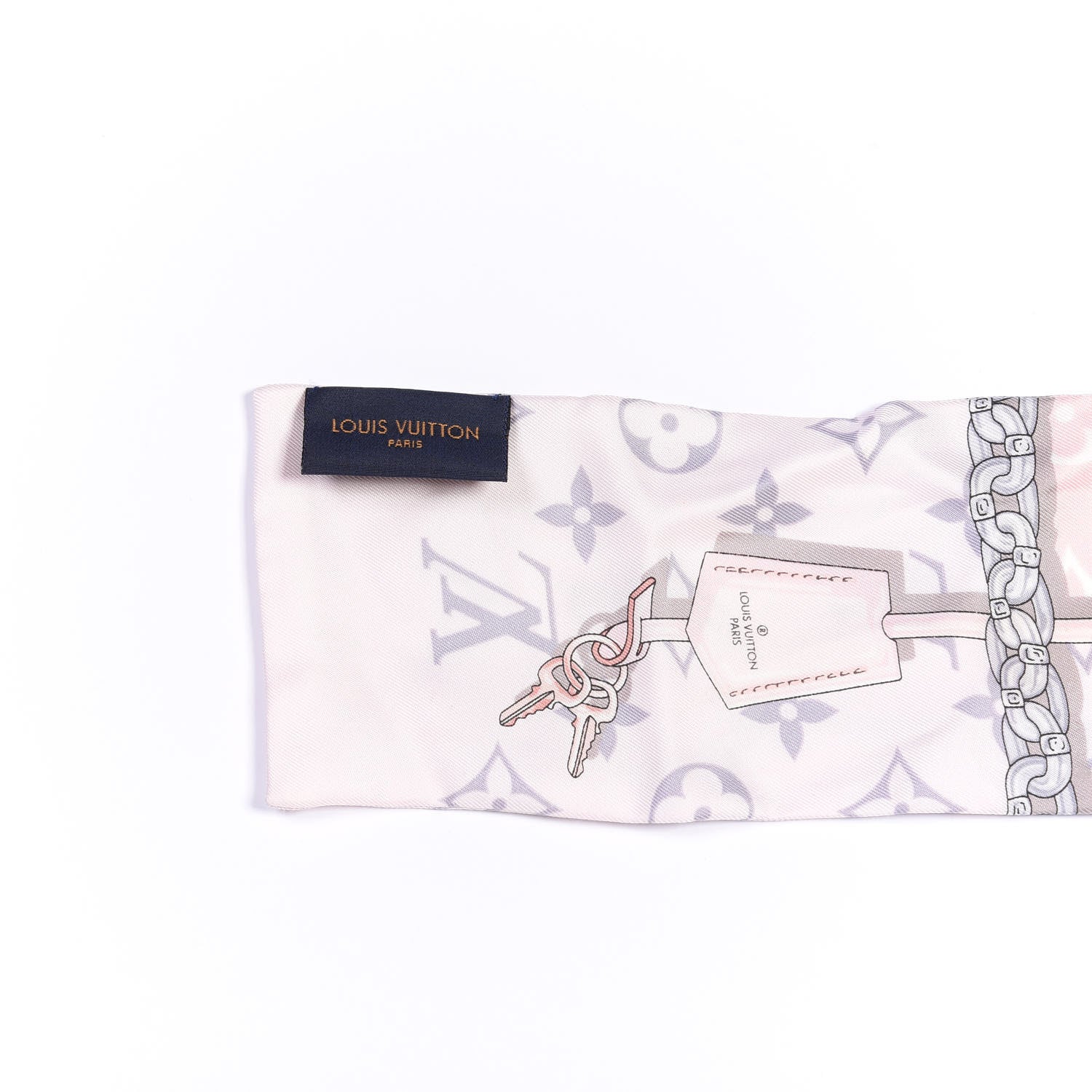 Louis Vuitton Silk Monogram Confidential Bandeau Light Pink 3 of 3