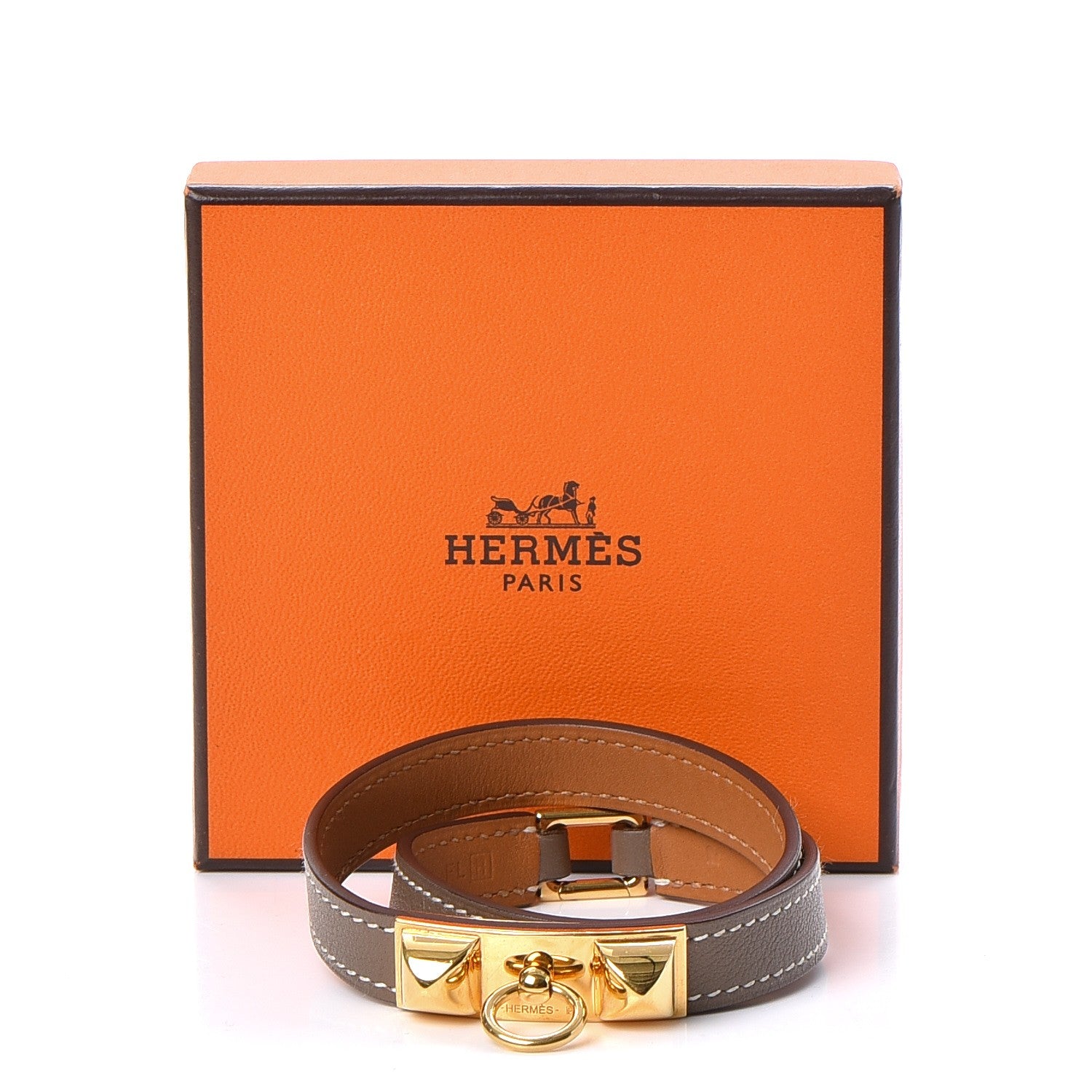 Hermes Swift Rivale Double Tour Bracelet M Etoupe 8 of 8