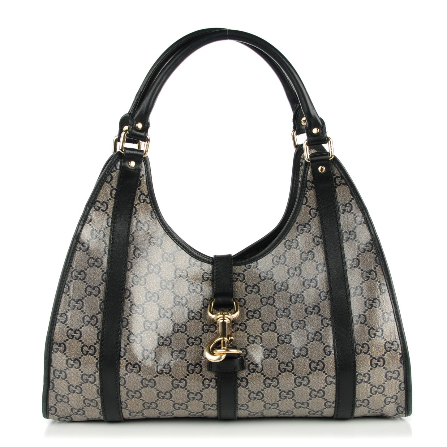 Crystal Monogram Medium Joy Shoulder Bag Black
