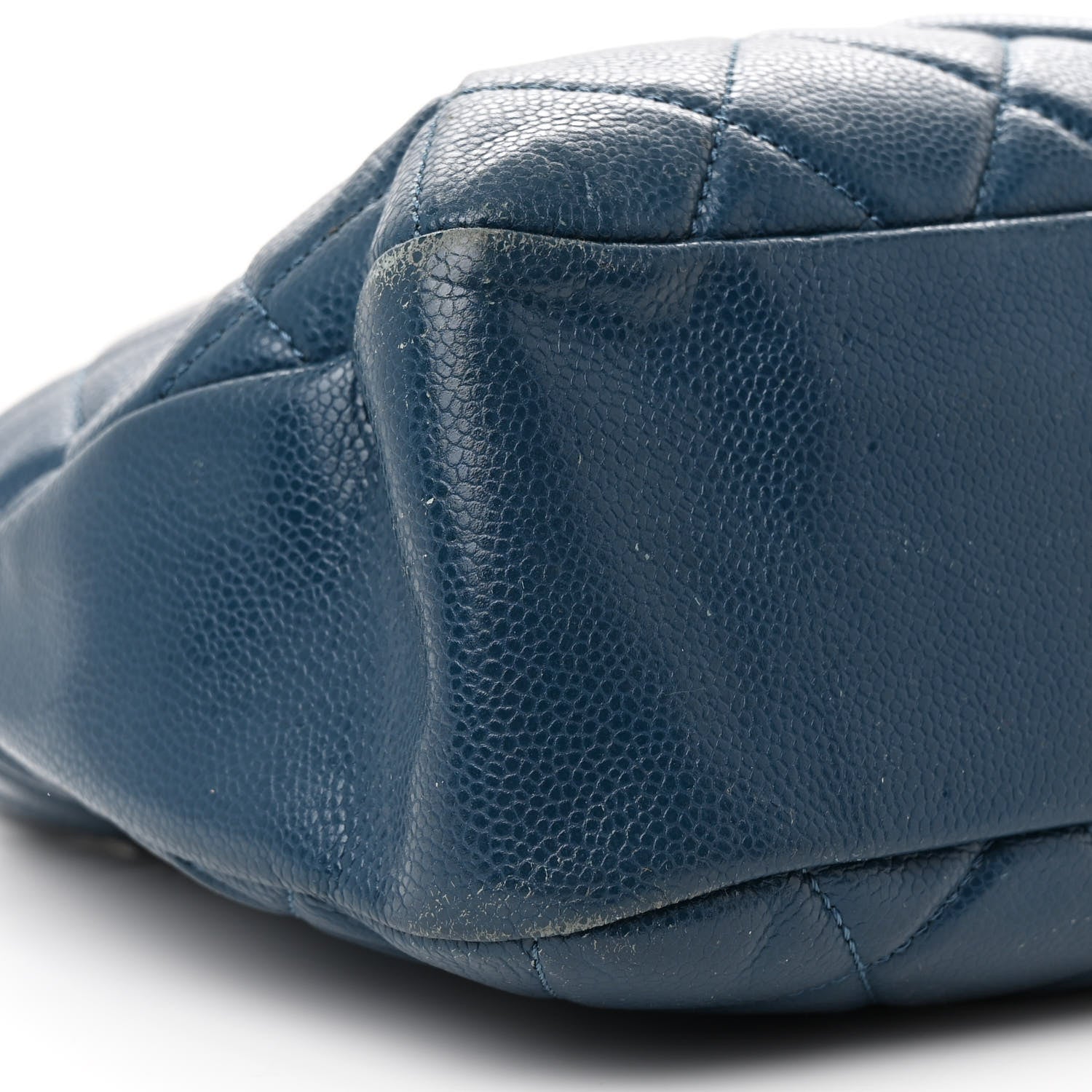 Chanel Caviar Quilted Timeless CC Soft Tote Blue 9 of 13