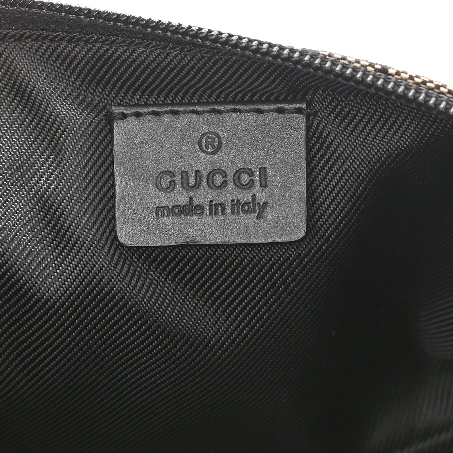 Gucci Monogram Web Boat Pochette Black 5 of 7