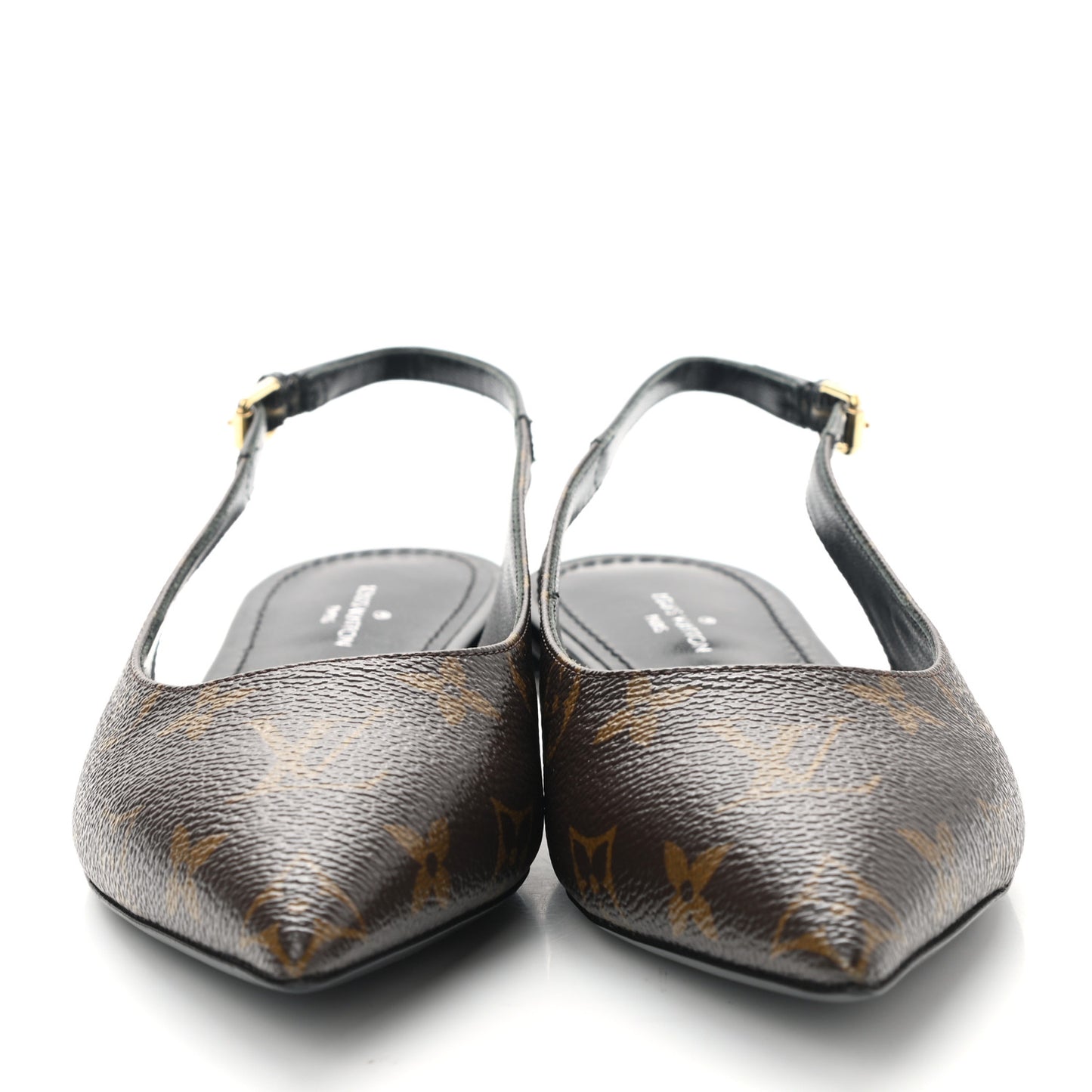 Patent Monogram Cherie Slingback Ballerina Flats 36