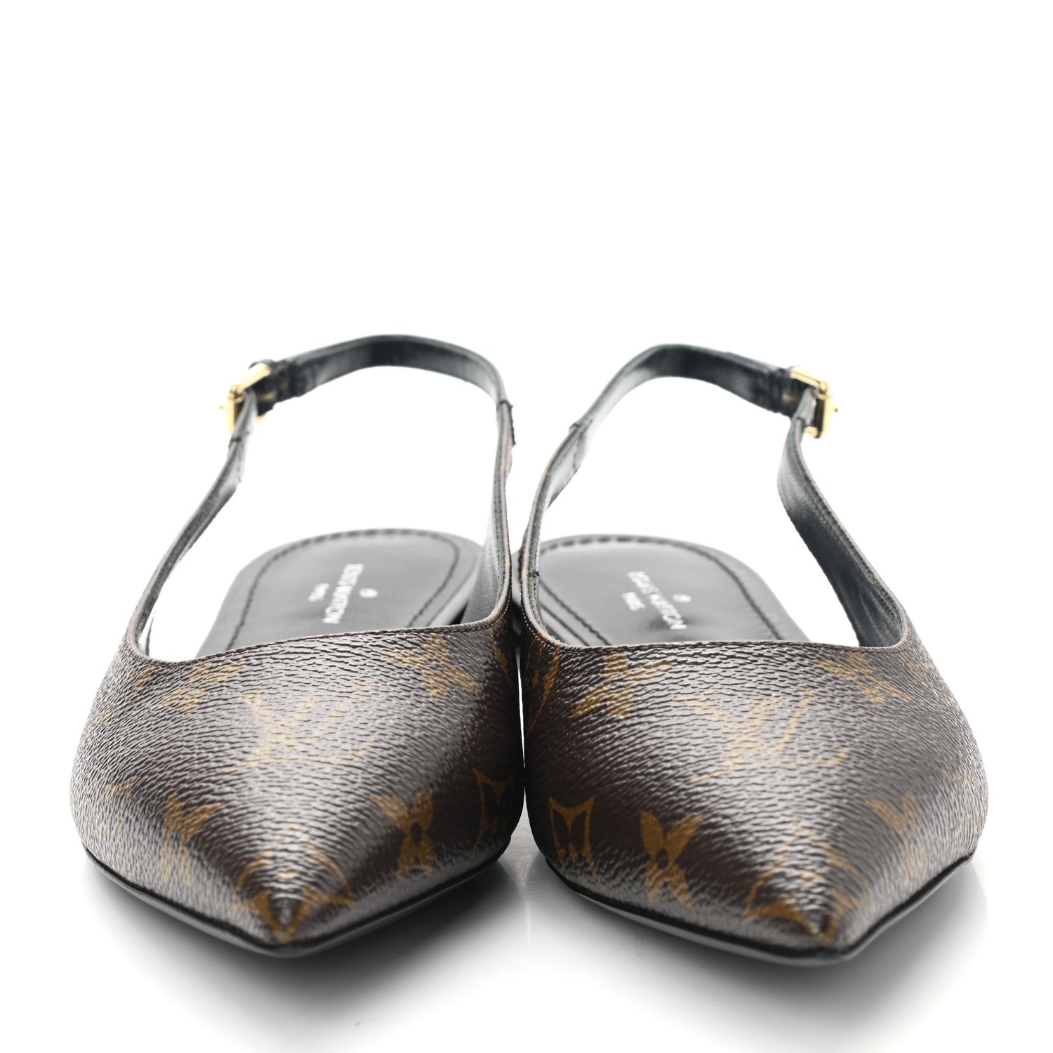Louis Vuitton Patent Monogram Cherie Slingback Ballerina Flats 36 2 of 9