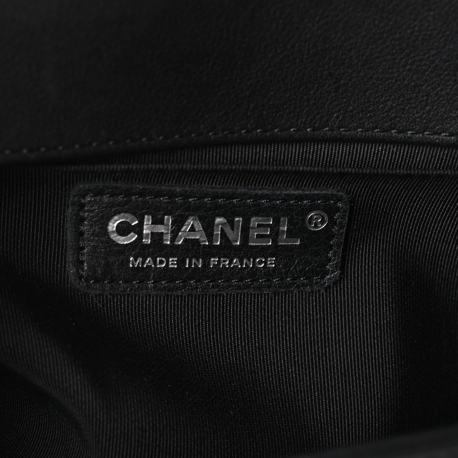 Chanel Calfskin Chevron Quilted Medium Boy Flap Black 6 of 10