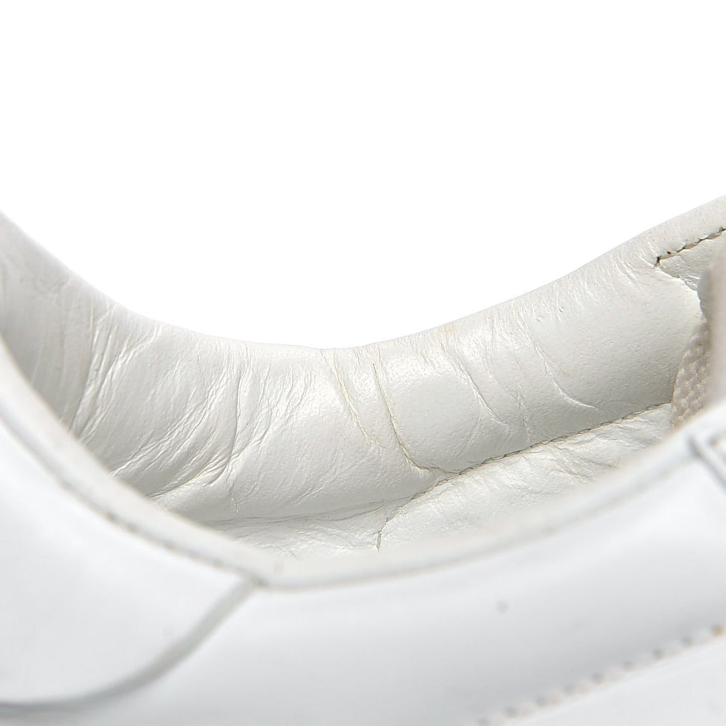 Calfskin Rockstud Untitled Open Sneakers 38 White