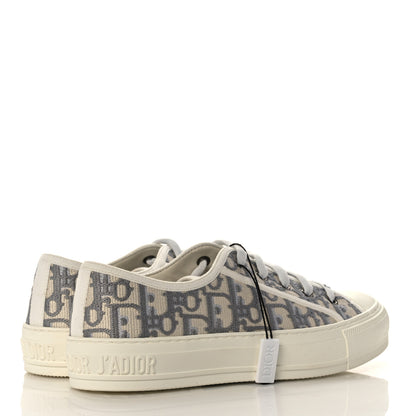 Christian Dior Canvas Oblique Walk'N'Dior Low Top Sneakers 37 Grey Stone 4 of 7