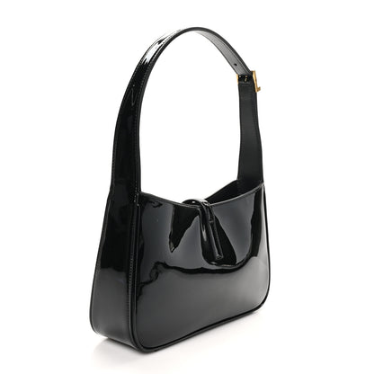 Saint Laurent Patent Le 5 A 7 Hobo Black 3 of 10