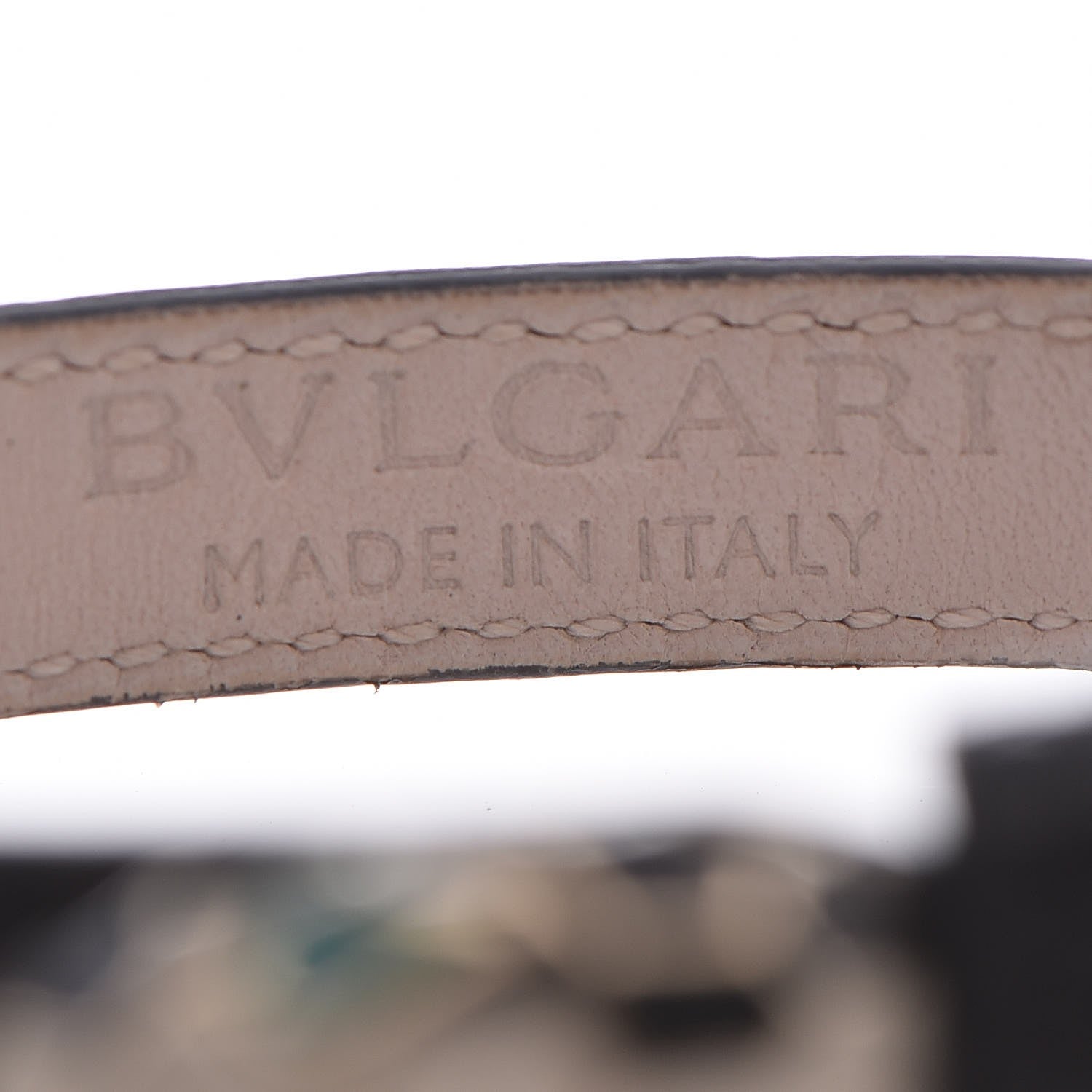 Bulgari Karung Snakeskin Malachite Serpenti Forever Bracelet S Black 3 of 6