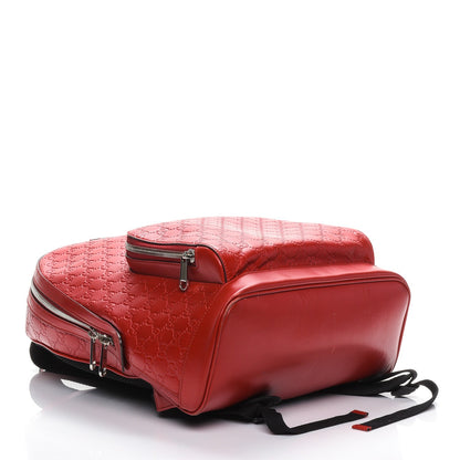 Gucci Guccissima Signature Day Backpack Hibiscus Red 4 of 7