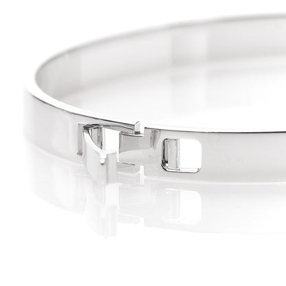 Hermes 18K White Gold Diamond PM H D'Ancre Bracelet SH 4 of 5