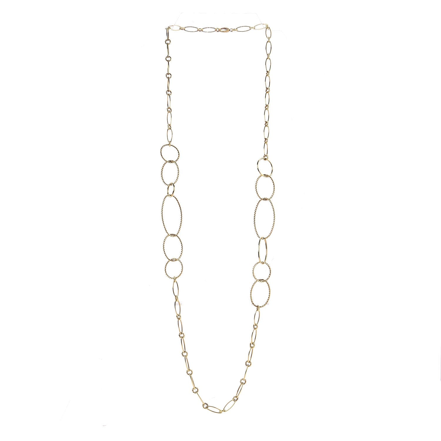 David Yurman 18K Yellow Gold Mobile Link Necklace 3 of 5