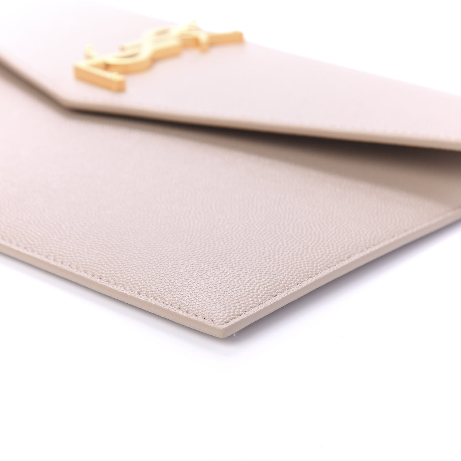 Saint Laurent Grain De Poudre Uptown Pouch Dark Beige 7 of 10