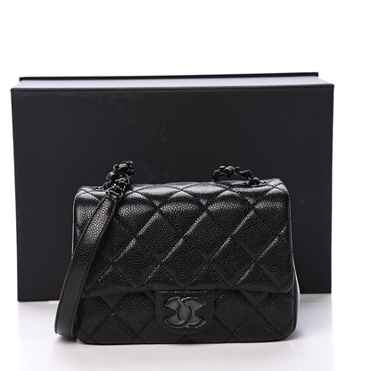Chanel Caviar Quilted Incognito Mini Square Flap Black 10 of 10