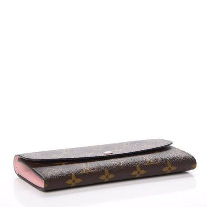 Louis Vuitton Monogram Emilie Wallet Rose Ballerine 4 of 8