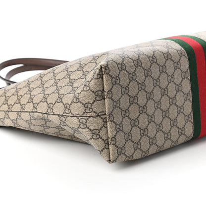 Gucci GG Supreme Monogram Medium Ophidia Shopping Tote Brown 6 of 10