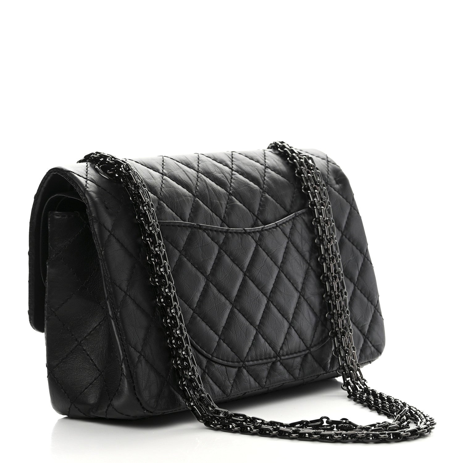 Chanel Aged Calfskin Quilted 2.55 Reissue 225 Flap So Black 3 of 10